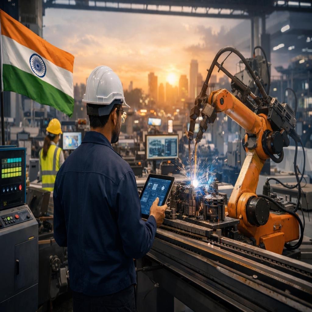 Engineer reviewing digital infrastructure on a tablet
